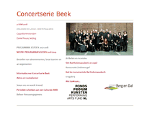 Tablet Screenshot of concertseriebeek.nl